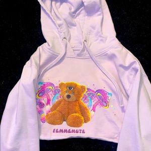 dolls kill cropped hoodie